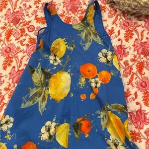 Maeve Blue Floral Mini Dress